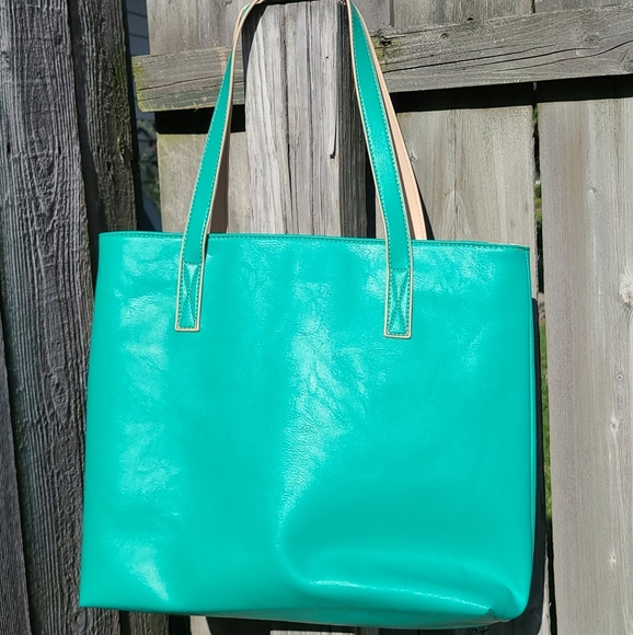 Shoulder Bag Purse in Bright Mint Green - Picture 1 of 3